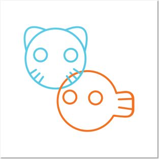 The Amazing World of Gumball - Gumball & Darwin Minimalist Posters and Art